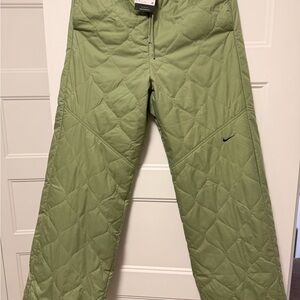 Nike women's Olive Quilted Joggers